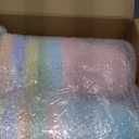 Rossesay 1 Set of 12 C9 LED Gumdrop Christmas Pathway Lights, UL Listed, Christmas Walkway Lights Sugar Coated with Warm White Bulbs, Outdoor Christmas Lights for Lawn Yard Garden Decor (Pastel)