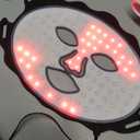 Red Light Therapy for Face, Led Face Mask Light Therapy with Rechargeable Remote, LED Face Mask Light Therapy at Home, Comfortable Red Light Therapy Mask at Home, Black