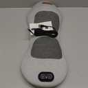 3 in 1 Back Massager, Electric Lumbar Support Pillow Heat Vibration Massage Lower Back Spine Decompression Device, Light Gray