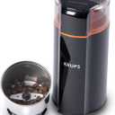 KRUPS Silent Vortex Electric Coffee Grinder: 3 oz Capacity, 5x Quieter, 175W Motor for Coffee Beans, Spices & Herbs - Removable Dishwasher-Safe Bowl, 12-Cup Yield, Black