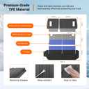 powoq 7 Seats Fuel Cargo Mat Compatible with 2025 2026 Toyota 4Runner Trunk Mat 2nd Backrest Trunk Liner TPE Cargo Liner 3rd Back Seat Protector Replacement for 2025-2026 Toyota 4Runner Accessories