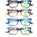 CLASAGA Progressive Multifocus Reading Glasses for Women Men, Blue Light Blocking Multifocal Computer Readers Eyeglasses 2.0x