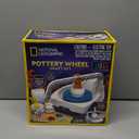 NATIONAL GEOGRAPHIC Deluxe Pottery Wheel Kit  Complete Starter Pottery Set, Plug-In Motor, 3 lbs. Air Dry Clay, Gemstone Chips, Sculpting Tools, Patented Arm Tool, Paints & More, Great Kids Craft Kit