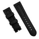 hengfento2 Rubber Watch Band Replacement For Panerai Mx0011qq Caoutchouc Rubber Dive Watch Strap Band 24/22mm (Blue)