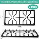WB31X24738 Cast Iron Griddle & WB31X27151 Stove Grates Replacement for GE Gas Stove JGBS66REKSS, JGB700SEJ4SS, JGSS66SEL1SS, JGSS66SEL3SS, Griddle Plate Side Burner Grate Cooktop for GE Range Parts.