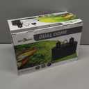 REPTI ZOO Dual Reptile Light Fixture for Reptile Dome UVB Lamp Fixture Dual Reptile Reflector Dome Lamp Cap Combo Integration Design Heat Lighting