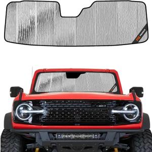 Pigenius Windshield Sun Shade for Ford Bronco 2021-2026, Custom Fit Front Window Sunshade - AstraGuard