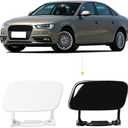 Car Front Bumper Headlight Headlamp Washer Jet Spray Nozzle Cover Cap Fit for Audi A4 2013 2014 2015 2016(Sports Models Cannot Be Used) 8K0955275C 8K0955276C(Black, Right Passenger Side)