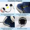 Motorcycle Bluetooth Helmet Headset with MIC Automatic Answering,Wireless Bluetooth Motorcycle Headset Outdoor Sports Internally Installed Music Player Speakers Hands Free Black