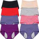 2026 Upgrade Leakproof Ladies Underwear, Incontinence Underwear for Women, Leak Proof Panties for Women Over 60 (XXX-Large) (8 Color)