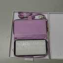 Rssviss Crossbody Case for iPhone 17 Case Wallet, RFID Blocking Leather with Card Holder Kickstand, Handbag Zipper Flip Cover with Wrist Strap for iPhone 17 Men Women 6.3", Purple