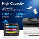 CX331 CS331 Toner Cartridge Replacement for Lexmark 20N10 4-Color Combo 20N10K0 20N10C0 20N10M0 20N10Y0 Toner for CS331 CS431 CX331 CX431 CS331dw CS431dw CX331adwe CX431adw Printer Ink