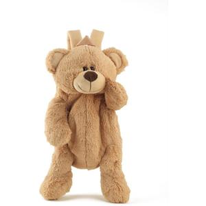 Cute Fuzzy Bear Backpack Stuffed Animal Backpack Kawaii Bunny Backpack Fluffy Shoulder Bag Casual Daypack for Girls (Khaki)