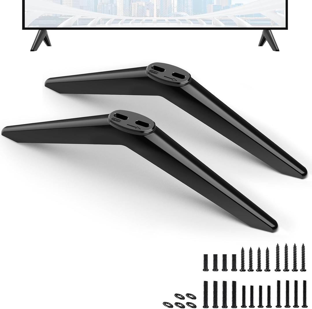 Dinghosen TV Stand Legs for Onn 24in: 100012590 - Easy to Install With Screws Set, Black