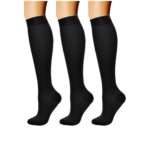 CHARMKING Compression Socks for Women & Men Circulation (2 Pairs) 15-20 mmHg is Best Support for Athletic Running Cycling, S-M