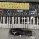 61 key keyboard Piano, Portable Electronic Digital Piano, Built In Dual Speakers, External Microphone, Power Plug, Rich Teaching Content, Multi-Functional Electronic Piano Suitable For Beginners
