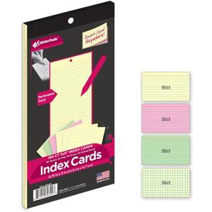 KAISA Index Cards 3x5 Flash Cards, Perforated Smart Card, 150pcs Ruled Colored Notecards and 30pcs Canary Graph Cards Thick Index Card Notebook with Punching Hole for Studying School Suplplies KAISA Index Cards 3x5 Flash Cards, Perforated Smart Card, 150pcs Ruled Colored Notecards and 30pcs Canary Graph Cards Thick Index Card Notebook with Punching Hole for Studying School Suplplies