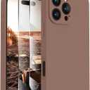 FireNova Designed for iPhone 16 Pro Case, Silicone Upgraded [Camera Protection] Phone Case with [2 Screen Protectors], Soft Anti-Scratch Microfiber Lining Inside, 2024, Light Brown