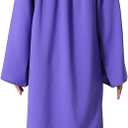 GraduationMall Matte Graduation Gown Cap Tassel Set 2026 for High School and Bachelor (Purple, M)