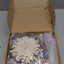 Saypacck 12 Set Halloween Crafts Halloween Spider Web Craft Kit Party Supplies Spider Web Wooden Painting Set with Bubble Stick Christmas Birthday Gift Pack Suitable for Party Supplies Gifts