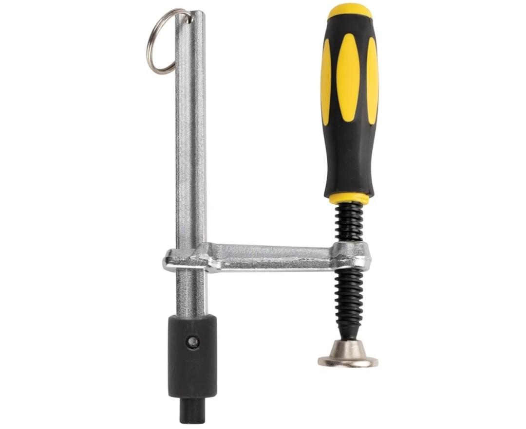 Strong Hand Tools Inserta Clamps, Fits 16mm Holes, 150mm Capacity, 83mm Throat Depth, 136 kg Clamping Pressure, 16mm x 8mm Rail Size, UDWN6150