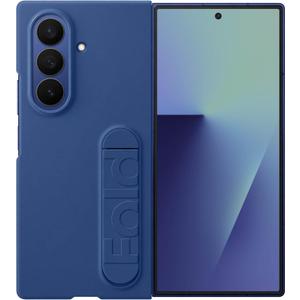 Samsung Galaxy Z Fold7 Silicone Phone Case, Protective Cover with Stand, Secure Grip, Soft, Comfortable Design, US Version, Navy