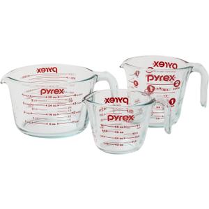 Pyrex 3  Piece Glass Measuring Cup Set [parallel import goods]