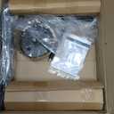 Black Chandelier, 6-Light Farmhouse Chandelier for Dining Room Lighting Fixtures Hanging, Dining Light Fixtures Industrial Modern Chandelier for Bedroom, Foyer, Hall, Kitchen, Living Room and Entryway,Matte Black (No assembly light fixture)