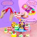 ifergoo Air Dry Clay Kit for Kids - Cakes Modeling Clay, Includes 6 Dessert Designs and Display Stand, DIY Art & Crafts School Projects, Home Party Kids Toys, Holidays Gifts for Age 3-12 Girls & Boys