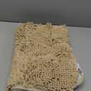 OLANLY Bathroom Rugs 30x20, Extra Soft Absorbent Chenille Bath Rugs, Rubber Backing Quick Dry, Machine Washable Bath Mats for Bathroom Floor, Tub and Shower, Home Decor Accessories, Beige