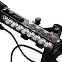 Bike Lights, 17 LED 4000 Lumen Bicycle Light with 4 Modes, 10000mAh USB Rechargeable Bike Light, Bike Headlight with Digital Power Display, Wide Beam Bike Lights for Night Riding