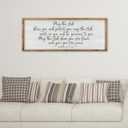 ZZJJHYWGQ Christian Wall Decor Numbers 6:24-26 Bible Verse Catholic Sign 32"×12" for Living Room Religious Scripture Art Christ Jesus Family Large Wooden Framed Home Hanging (Wood)