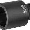 Jetech 3/4 Inch Drive 48mm Deep Impact Socket, Metric, Heat-Treated Chrome Molybdenum Alloy Steel (Cr-Mo), 6-Point Design for Extended Reach on Heavy-Duty Applications
