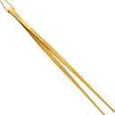 Snailhouse Kitchen Tweezer Tongs, 12 Inches Heavy Duty Stainless Steel Long Fine Chef Metal Skinny Cooking Tweezers for Serving Food, Gold