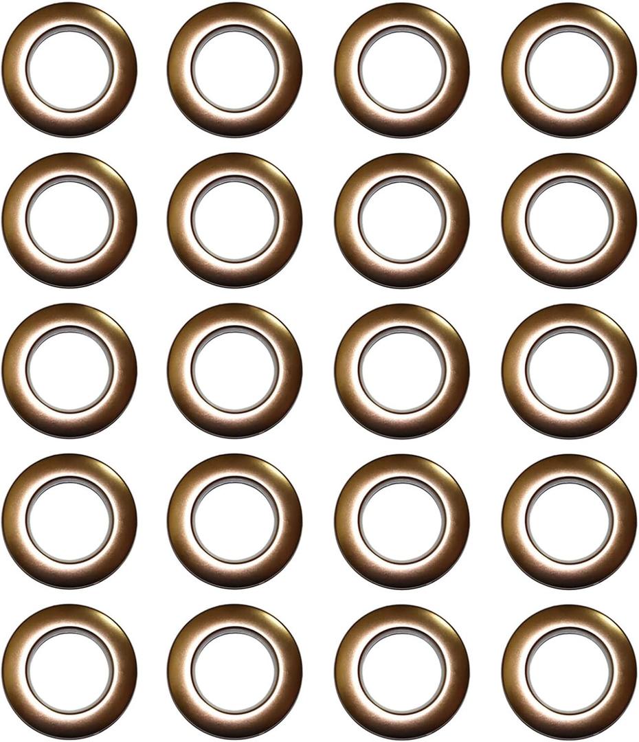 Selling Wonderful 1-9/16-Inch Inner Diameter Plastic Curtain Grommets 50-Pack (Light Brown)
