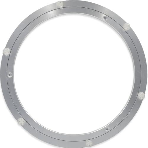 Lazy Susan Aluminum Bearing Metal Rotating Turntable Bearings Swivel Plate Hardware for Dining-Table Non-Slip and Workbench (16 Inchs) …
