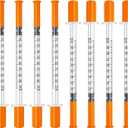 Jeringas, 1mL 31G 5/16" (8mm) jeringas con agujas para inyectar, Empaque Individual | Individually Wrapped, 100 Pack