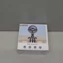 Mini Portable Stroller Fan for Travel,360 Rotation,4-Speed LED Night Light Clip on Fans Operated by Rechargeable Battery, Cordless Fan with Tripod Car Seat Baby Pram (White)