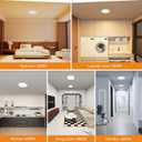 WKONCLDY 8-Pack 7.5Inch LED Ceiling Lights, 5 Colors Selectable Flush Mount Ceiling Lights, Ultra Thin LED Ceiling Lights Fixtures 0.87Inch for Dinning Room