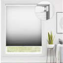 LazBlinds No Tools No Drill Cordless Cellular Shades, Gradient Window Blinds Light Filtering Honeycomb Blinds for Window Size 33" W x 64" H, Grey