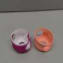 3 Pack Silicone Sleeves for Avent Natural Glass Baby Bottles, Anti Breakage Baby Bottle Holder, Compatible Philips Avent Glass Natural Baby Bottle 4 oz, BPA Free (White+Pink+Purple)