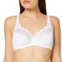 Playtex Women's Bra with Underwire in Microfibre Flower Elegance Support and Comfort x1, White, 36C (White)