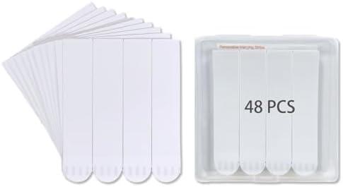 CARAINBO 96 Large Refill Strips, Double Sided Adhesive Strips Damage Free, Water-Resistant Replacement Hanging Strips for Indoor Hooks, Holiday Posters and Decorations