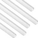 PATIKIL 30Pcs Binding Bars, 10x10mm Binding Bars Slide Grip 70 Sheets Capacity A4 Size Report Binder Presentation Binder for Study Office Report Cover Resume, Transparent White