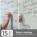 Magnetic Glass Dry Erase Board - 36'' x 24'' Whiteboard White Writing Board Nano-Coated Tempered Glass Marker for Wall Office School and Home