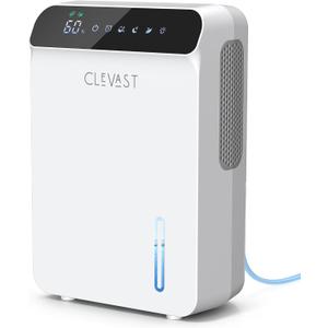 Dehumidifier for Bedroom, Bathroom, with Drain Hose, Quiet, Up to 500 Sq.ft