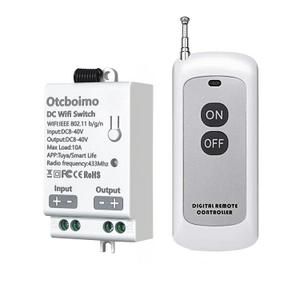 DC12V WiFi Smart Switch, 12V/24V/32V/10A Relay with 328FT Long Range, Remote Control ON/Off Switch for Car,Motor,Lamps,LED Lights,Fans