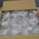 JOLLY CHEF 24 Pack 12 Oz Disposable Plastic Wine Glasses, Shatterproof, Unbreakable, Crystal, Stemless Plastic Wine Cups for Party, Halloween, Thanksgiving, Christmas