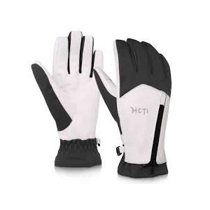 MCTi Winter Gloves Waterproof Warm for Cold Weather Touchscreen Zipper Gloves for Men Women
