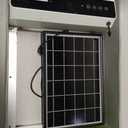 Automatic Chicken Coop Door Solar, Battery Powered & Weatherproof Aluminum, Timer Modes for Safe and Convenient Chicken, Easy Install, Reliable All-Season Performance (White+Black)